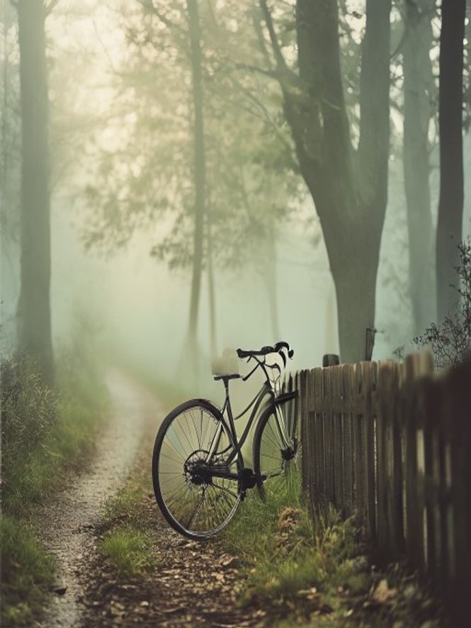 Cykelgrupp på en solig väg genom svensk natur